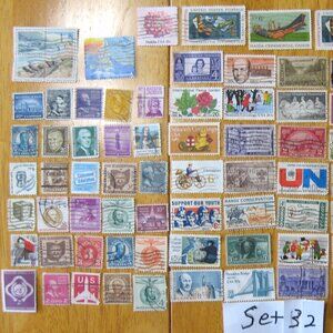 COPY - Lot Of 100 Assorted U.S. Stamps mostly from 1950 through 1981